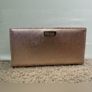 Kate Spade Metallic Pink Wallet